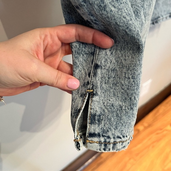 Free People NWT We The Free My Own Lane Acid Wash Distressed Straight Leg - Picture 3 of 10